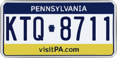 PA license plate KTQ8711