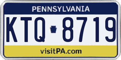 PA license plate KTQ8719