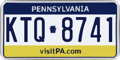 PA license plate KTQ8741