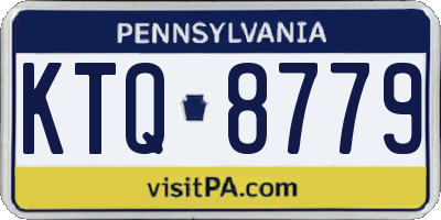 PA license plate KTQ8779