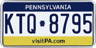 PA license plate KTQ8795