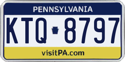 PA license plate KTQ8797