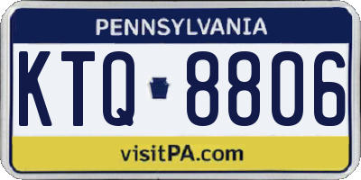 PA license plate KTQ8806
