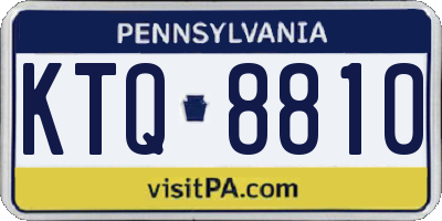 PA license plate KTQ8810