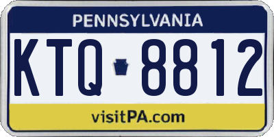 PA license plate KTQ8812