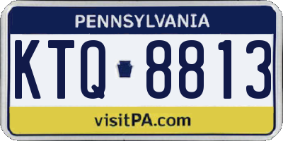 PA license plate KTQ8813