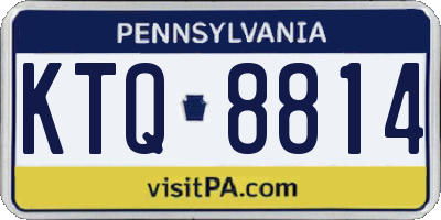 PA license plate KTQ8814