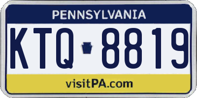 PA license plate KTQ8819