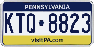 PA license plate KTQ8823