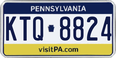 PA license plate KTQ8824