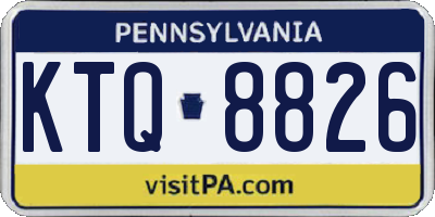 PA license plate KTQ8826