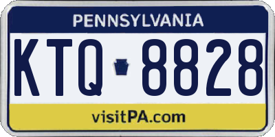 PA license plate KTQ8828