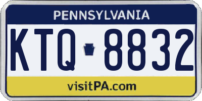 PA license plate KTQ8832