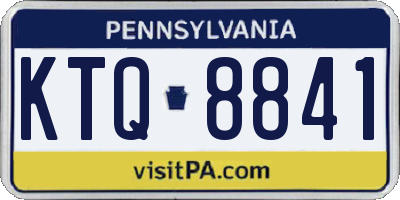 PA license plate KTQ8841