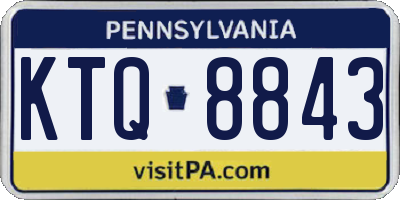 PA license plate KTQ8843