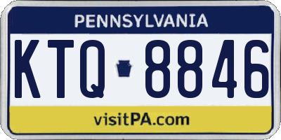 PA license plate KTQ8846