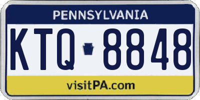 PA license plate KTQ8848