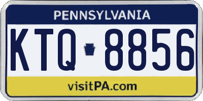PA license plate KTQ8856
