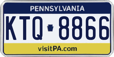 PA license plate KTQ8866