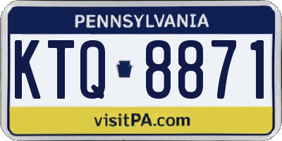 PA license plate KTQ8871