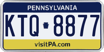 PA license plate KTQ8877