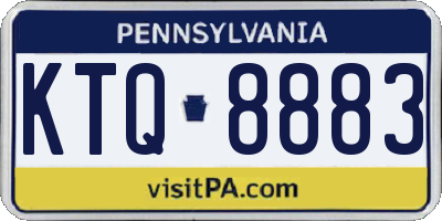 PA license plate KTQ8883