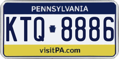 PA license plate KTQ8886