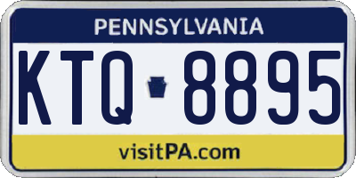 PA license plate KTQ8895