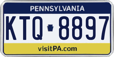 PA license plate KTQ8897