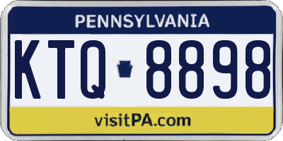 PA license plate KTQ8898