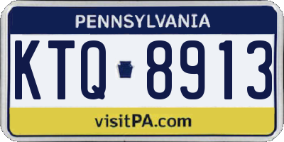 PA license plate KTQ8913