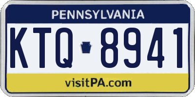 PA license plate KTQ8941