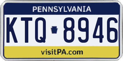 PA license plate KTQ8946