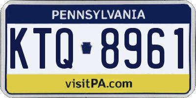 PA license plate KTQ8961