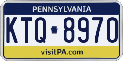 PA license plate KTQ8970