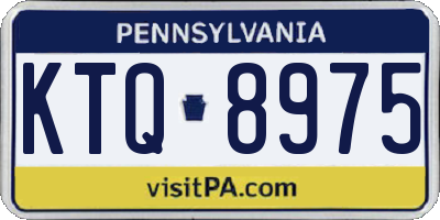 PA license plate KTQ8975