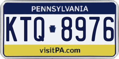 PA license plate KTQ8976