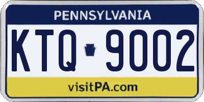 PA license plate KTQ9002