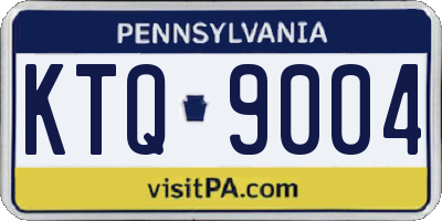 PA license plate KTQ9004