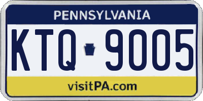 PA license plate KTQ9005