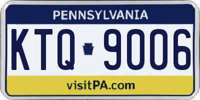 PA license plate KTQ9006