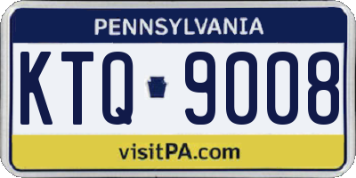 PA license plate KTQ9008