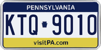 PA license plate KTQ9010