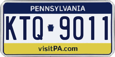 PA license plate KTQ9011