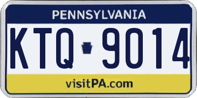 PA license plate KTQ9014