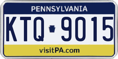 PA license plate KTQ9015