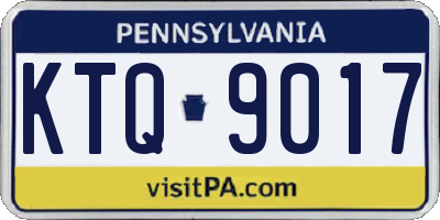 PA license plate KTQ9017