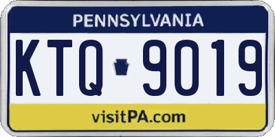 PA license plate KTQ9019