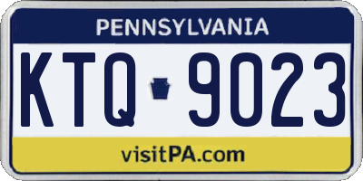 PA license plate KTQ9023