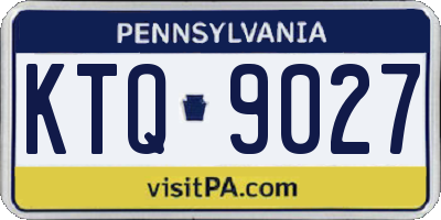 PA license plate KTQ9027